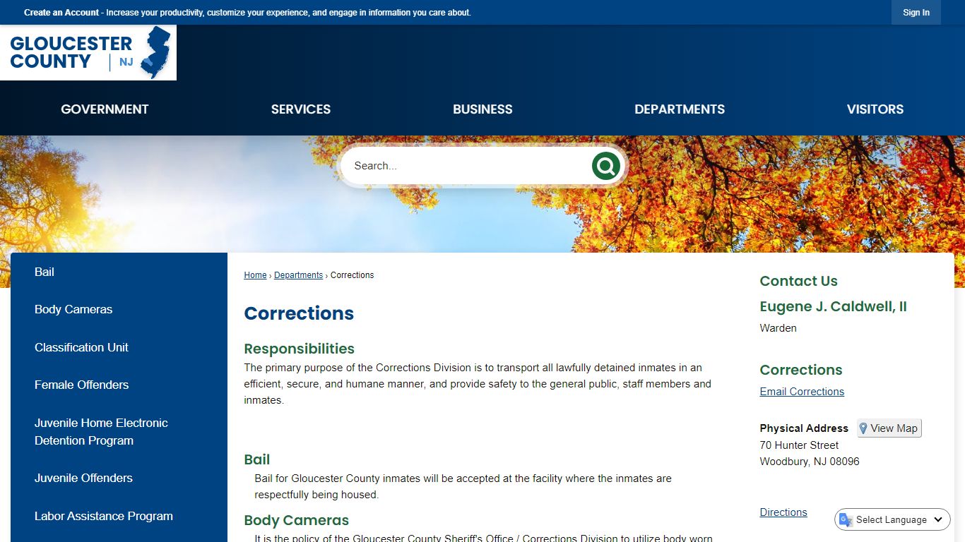 Corrections | Gloucester County, NJ